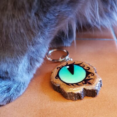 Cat’s Eye Glow in the Dark Keychain