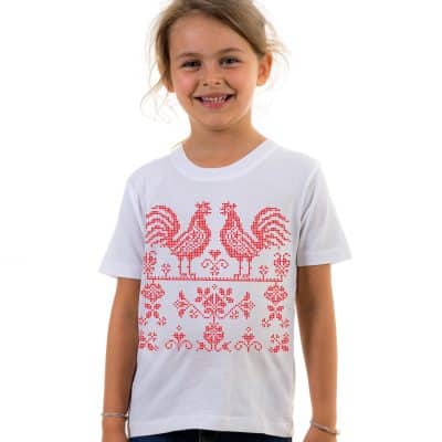Red Rooster Ukrainian Embroidery Children's T-shirt