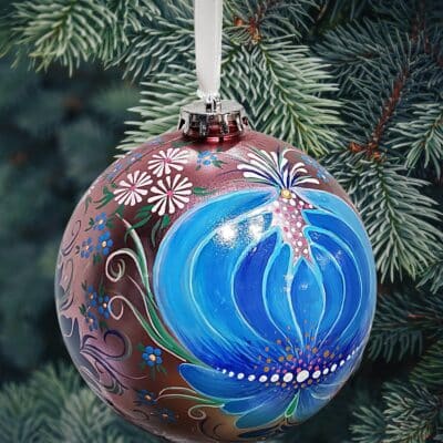 Handpainted Ukrainian Folk Art Christmas Ornaments